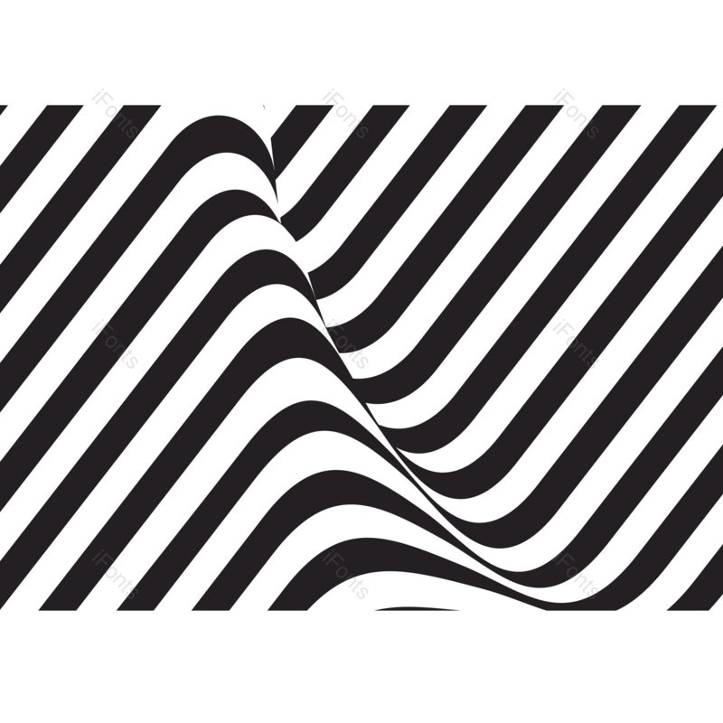 线条素材图片,抽象元素,黑白花纹PNG,线条元素免抠素材